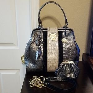 Brahmin Frame Satchel W/Coin Purse